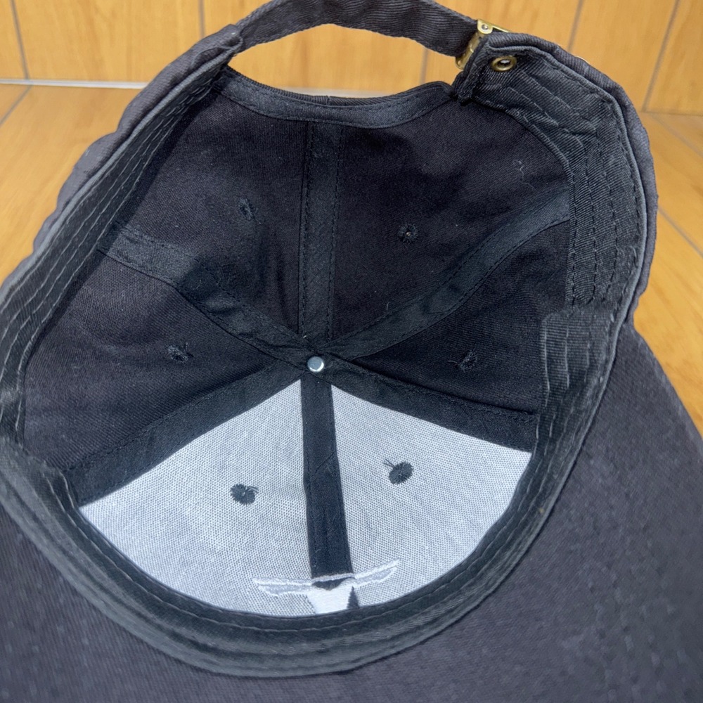 Black Tesla Baseball Cap Embroidered T Logo Adjustable Strap - Picture 6 of 8